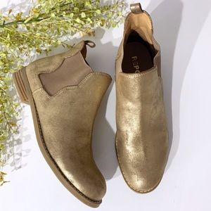 Report Gold Shimmer Booties